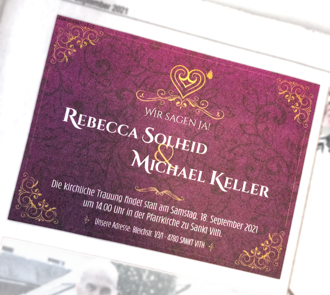 Papeterie Hochzeit – Rebecca & Michael