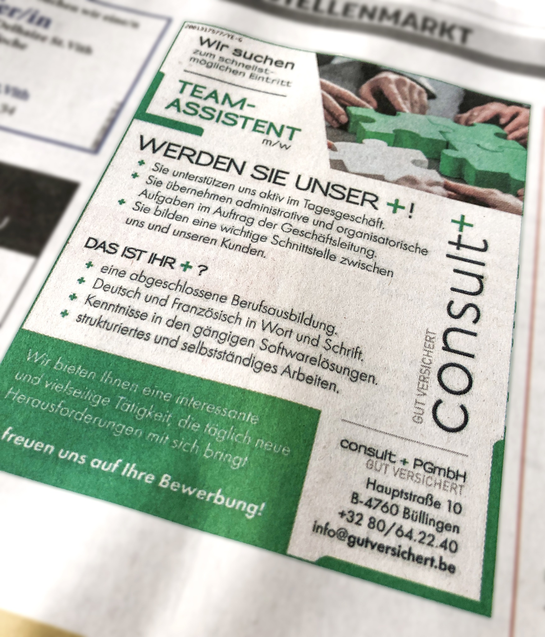 Stellenanzeigen – Consult+